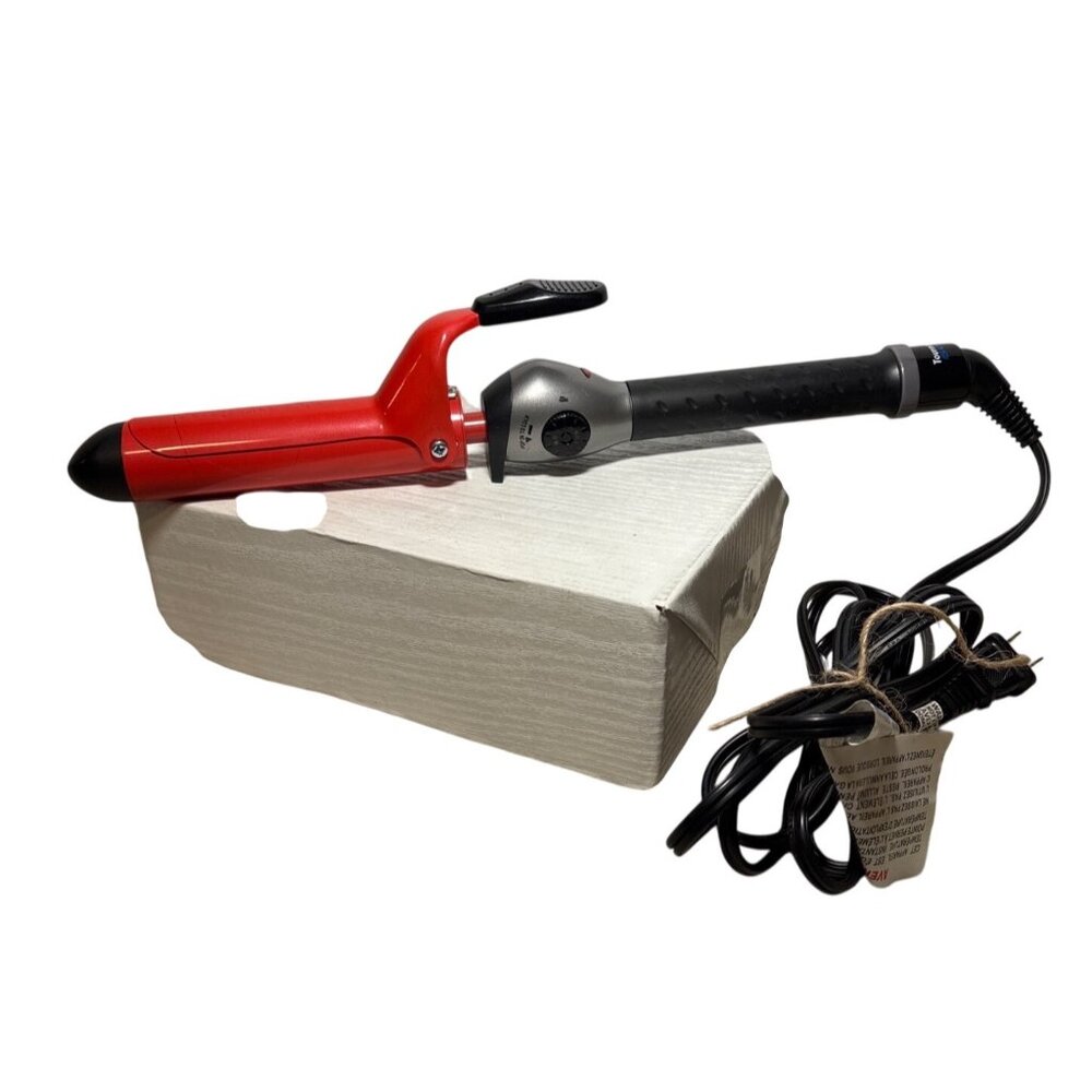 BaByliss PRO Curing Iron 1.25" Tourmaline and Ceramic BTM5125SC Red